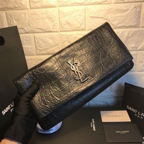 nordstrom ysl clutches|YSL crocodile clutch.